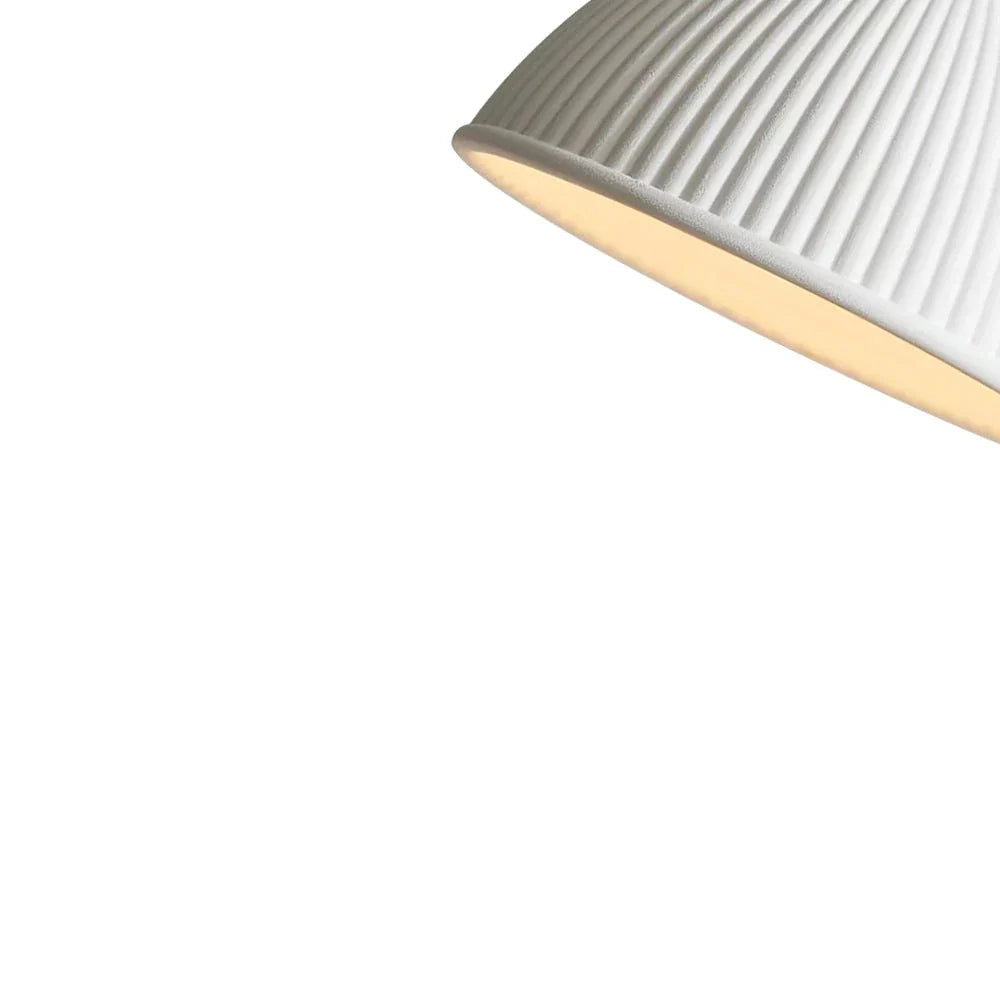 Hannelore Modern Ribbed Resin Dome Pendant Light
