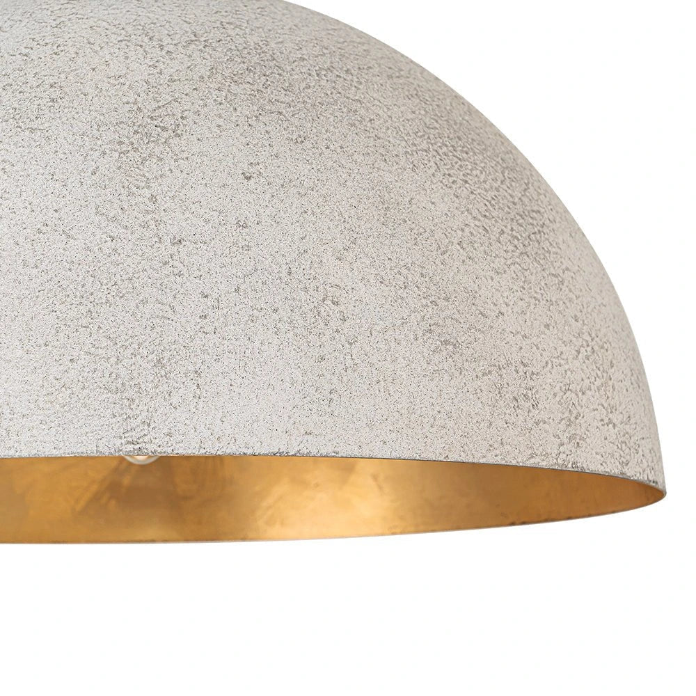 Damon Industrial Oversized Metal Dome Pendant Light