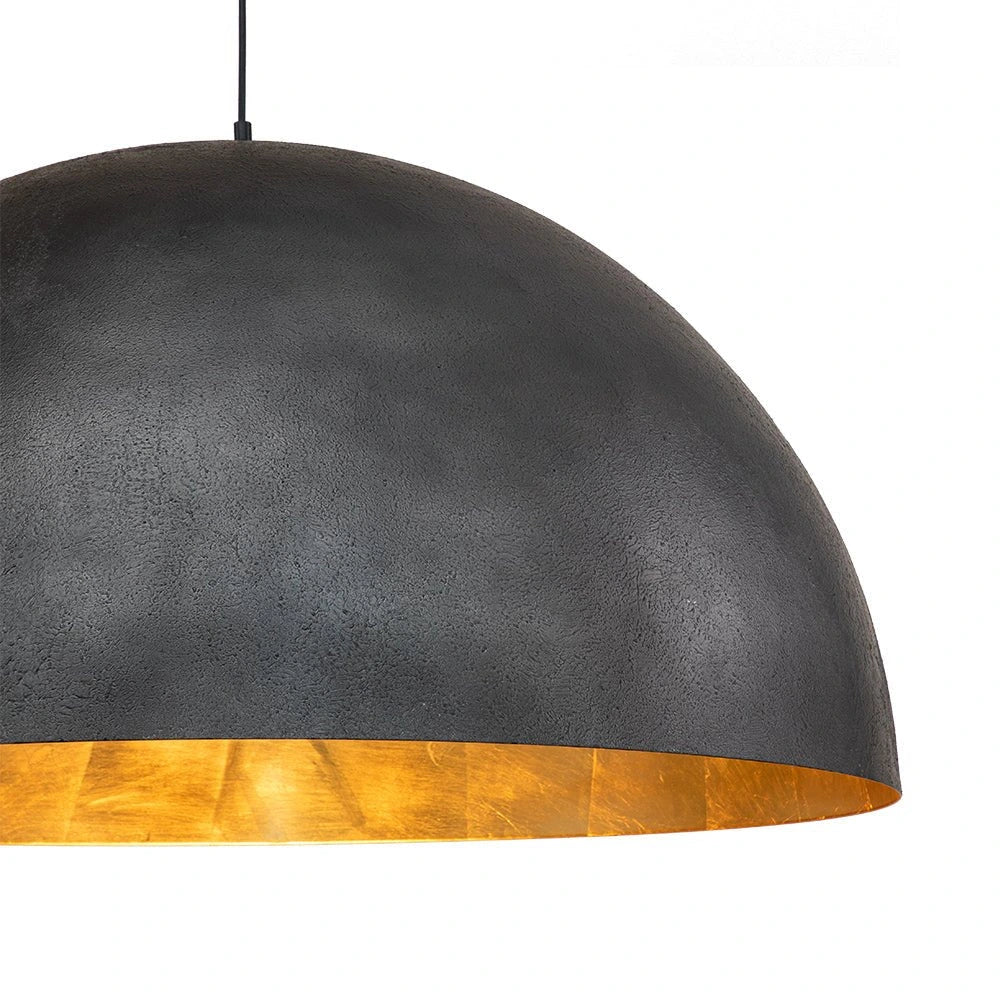 Damon Industrial Oversized Metal Dome Pendant Light