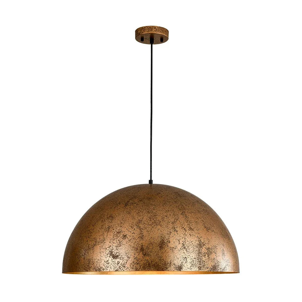 Damon Industrial Oversized Metal Dome Pendant Light