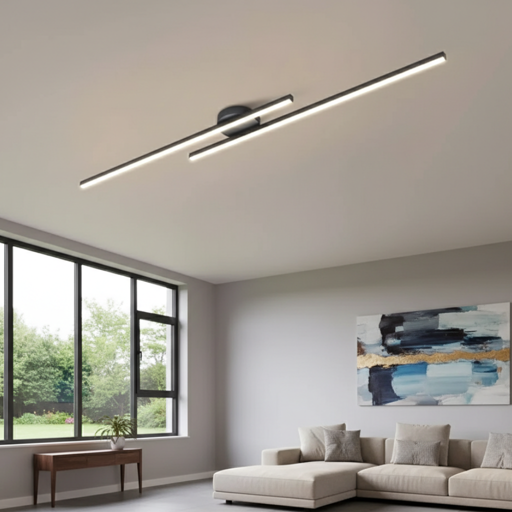Auri Minimalist Linear LED Ceiling Light