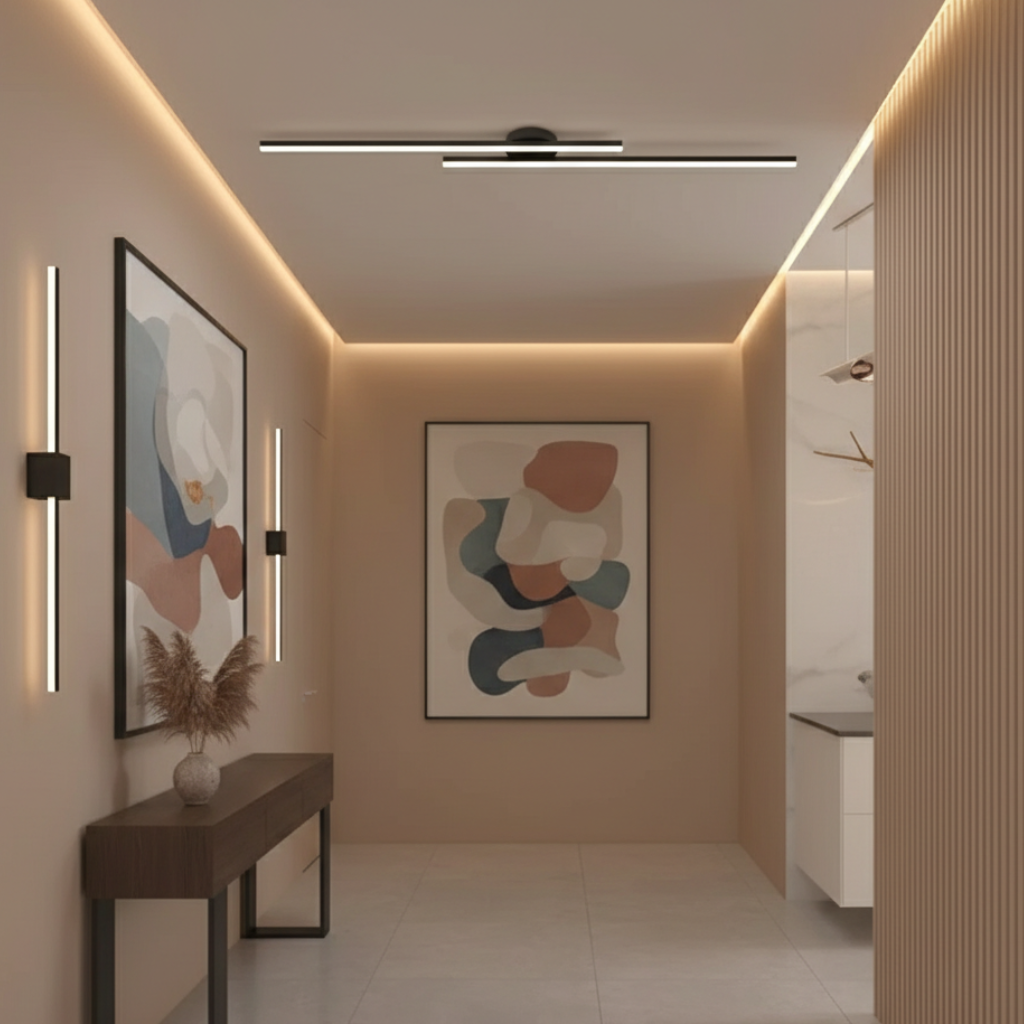 Auri Minimalist Linear LED Ceiling Light