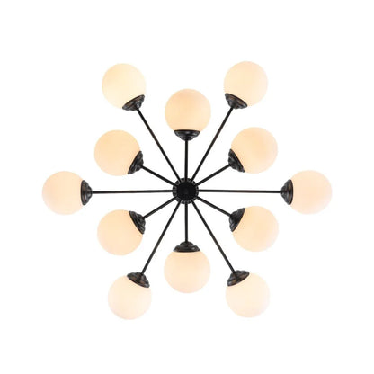 Magnus 12 Light Mid-Century Bubble Sputnik Chandelier