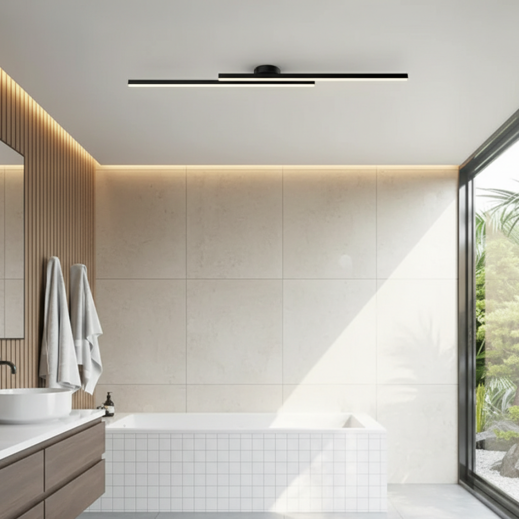 Auri Minimalist Linear LED Ceiling Light