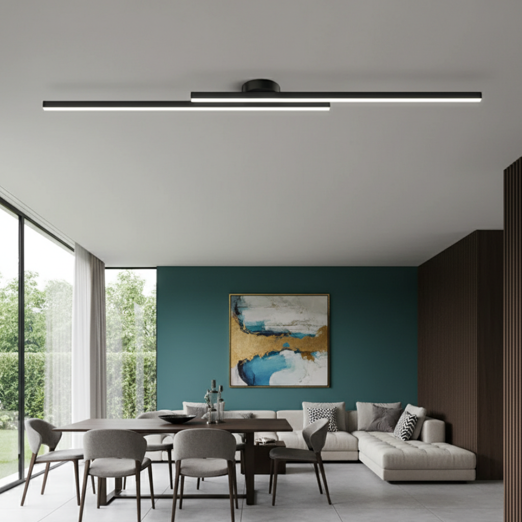 Auri Minimalist Linear LED Ceiling Light