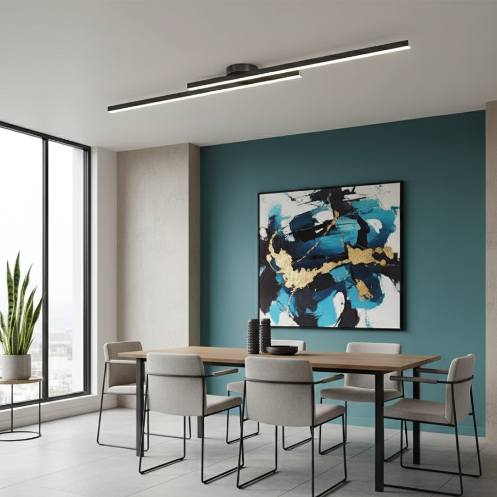 Auri Minimalist Linear LED Ceiling Light