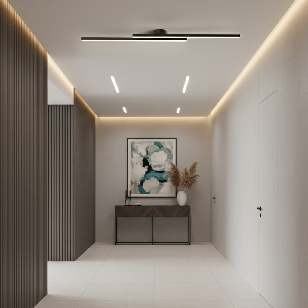 Auri Minimalist Linear LED Ceiling Light