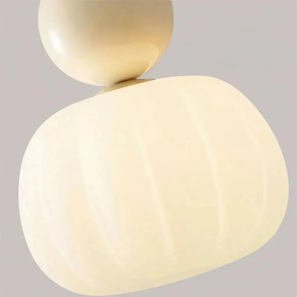 Opaline Bauhaus Ribbed Acrylic Pendant Light