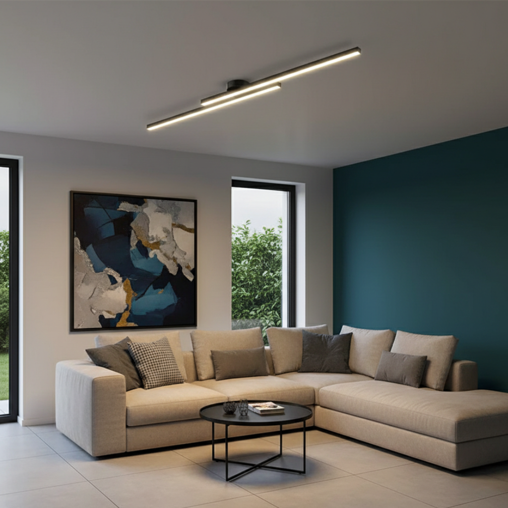 Auri Minimalist Linear LED Ceiling Light