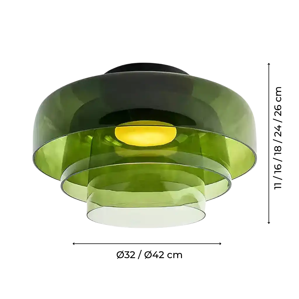 Luno Dome Flush Mount Ceiling Light