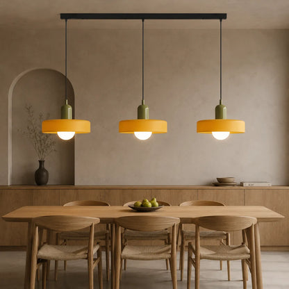 Yvette 3-Head Bauhaus Pendant Light