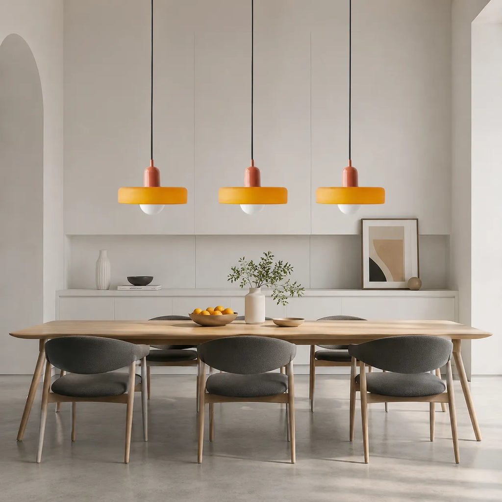 Yvette Bauhaus 3-Light Glass Linear Pendant Light
