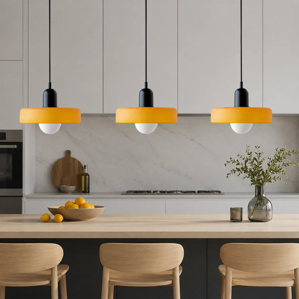 Yvette Bauhaus 3-Light Glass Linear Pendant Light