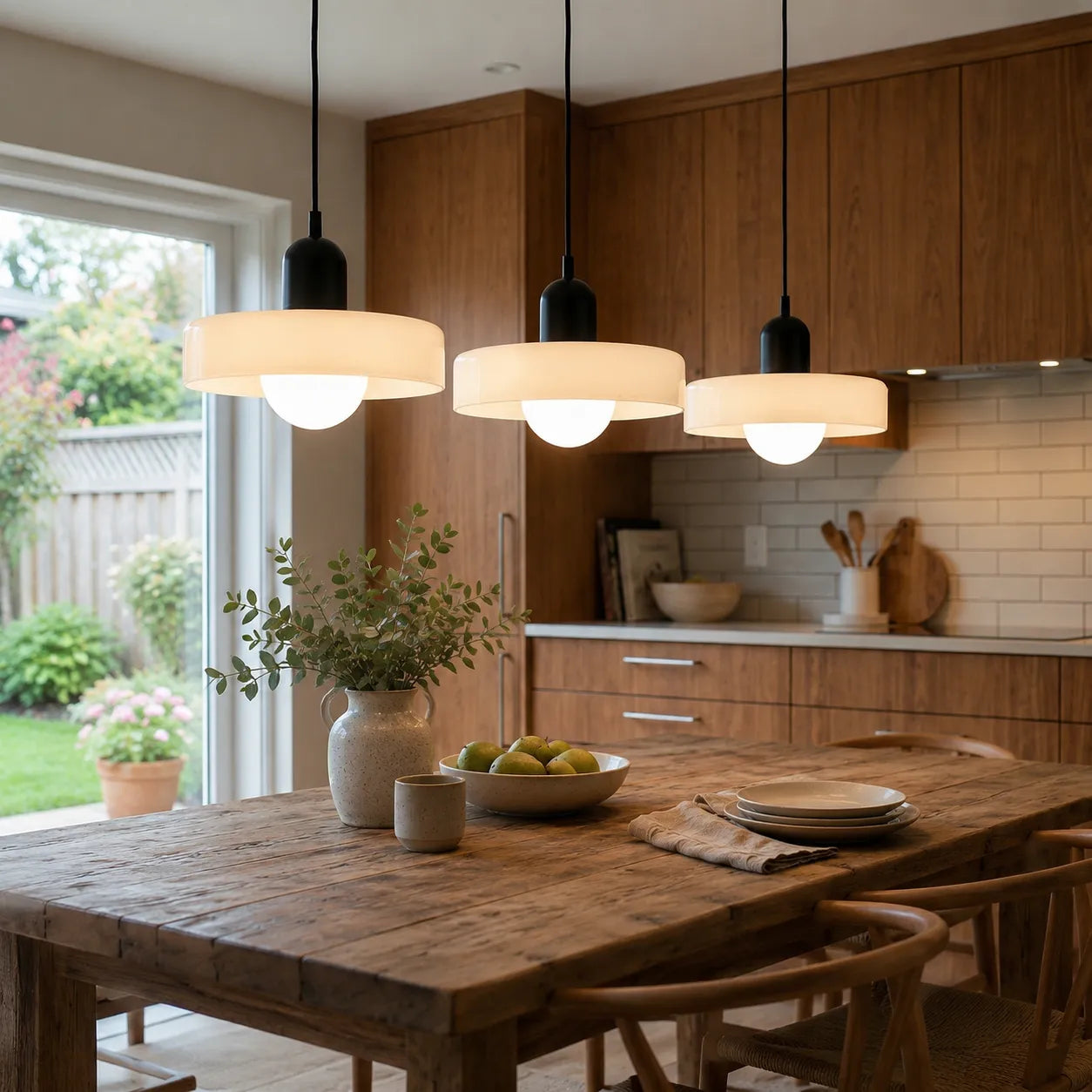 Yvette 3-Head Bauhaus Pendant Light