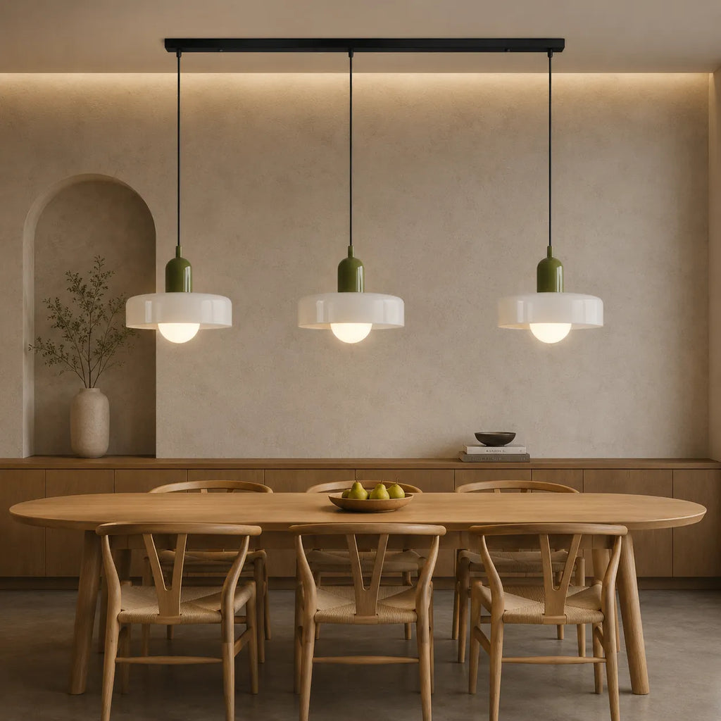Yvette Bauhaus 3-Light Glass Linear Pendant Light