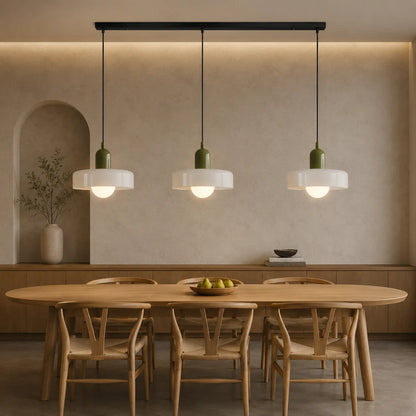 Yvette 3-Head Bauhaus Pendant Light