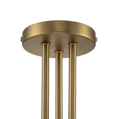 3-Light Sputnik Glass Semi Flush Mount Ceiling Light
