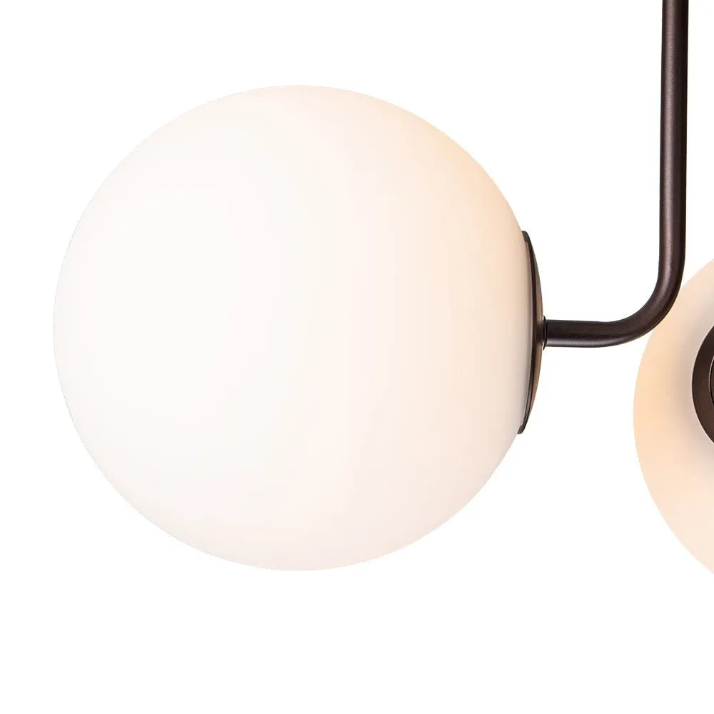 Darien Mid-Century 3-Light Frosted Glass Sputnik Ceiling Light