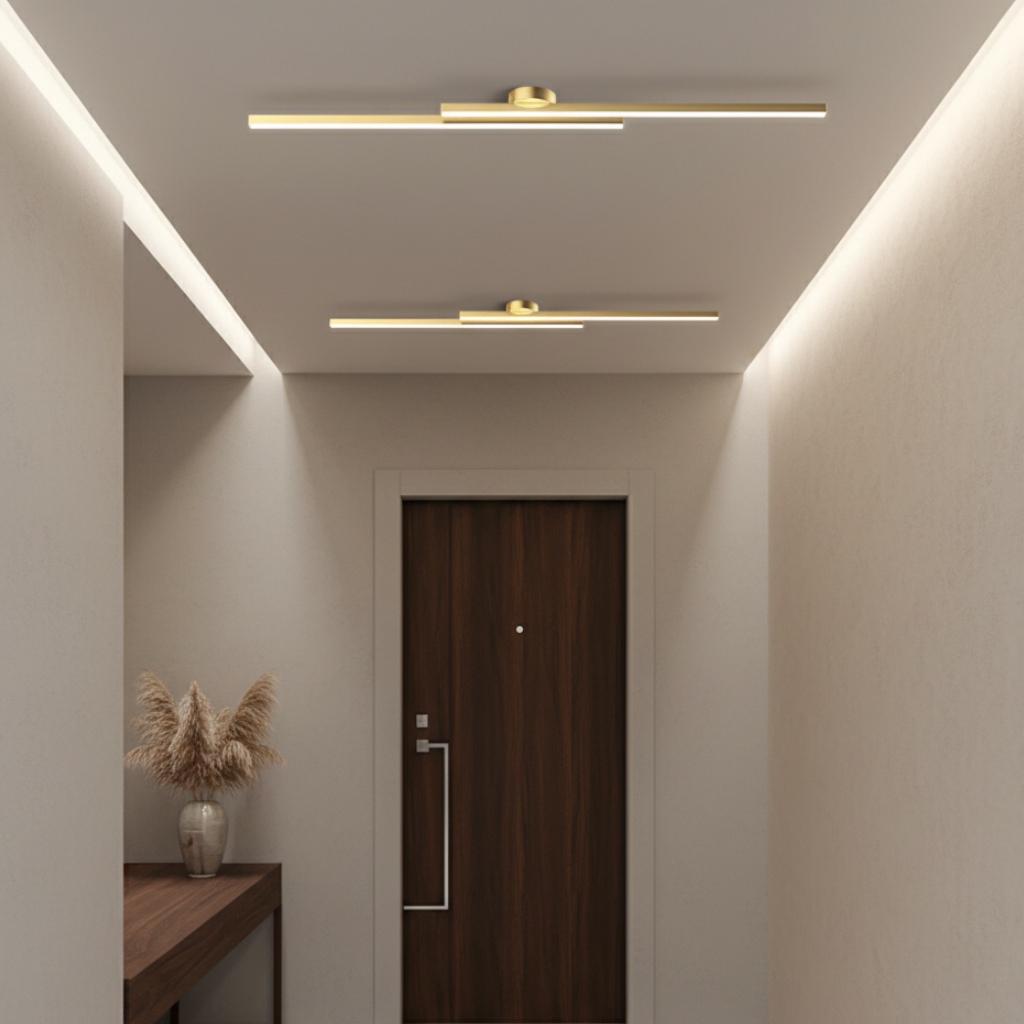 Auri Minimalist Linear LED Ceiling Light