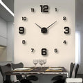 3D Adhesive Wall Clock with Self-Adhesive Markers and Battery Operated Quartz Movement - Image 5