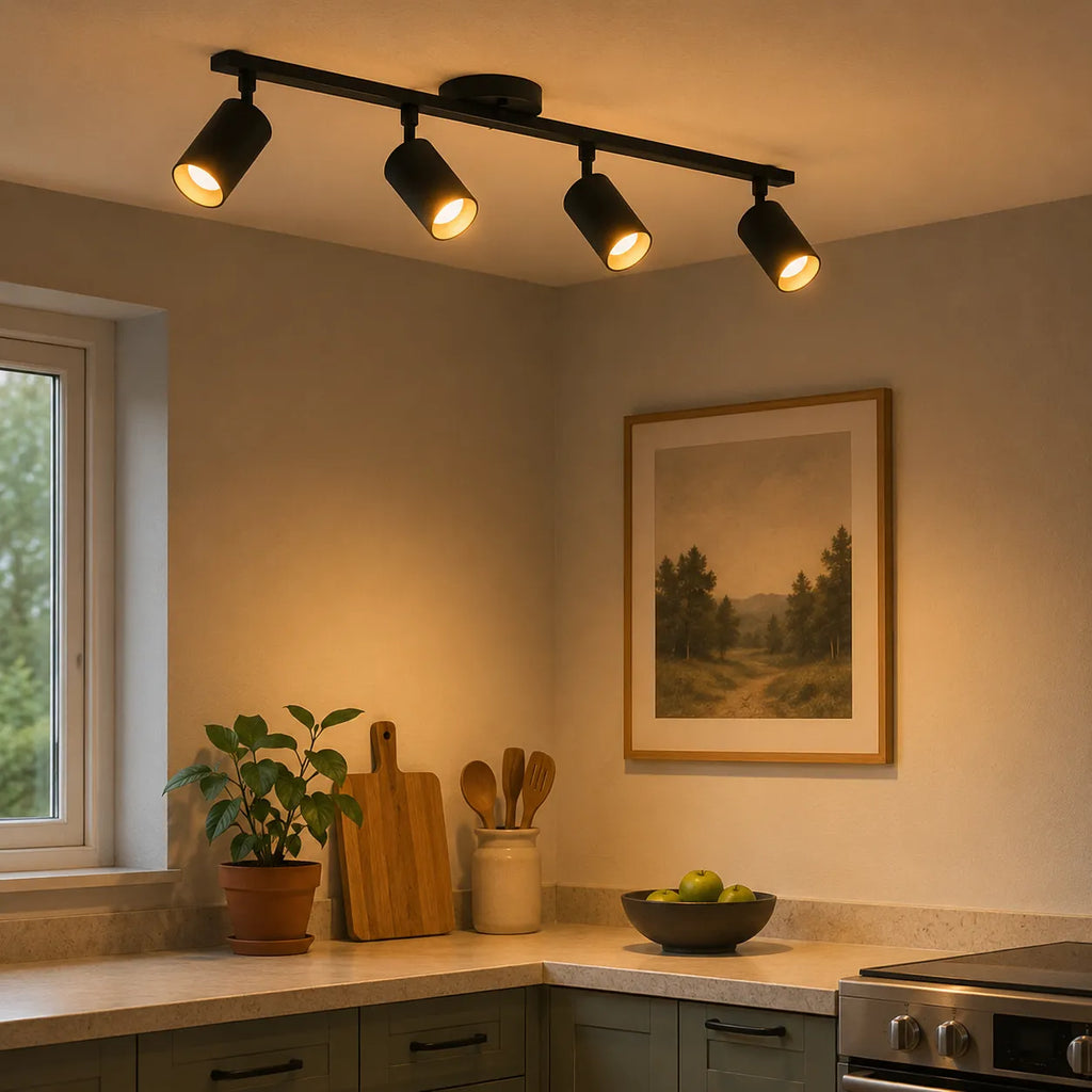 Jora Modern 4-Head Adjustable Spotlight Ceiling Light