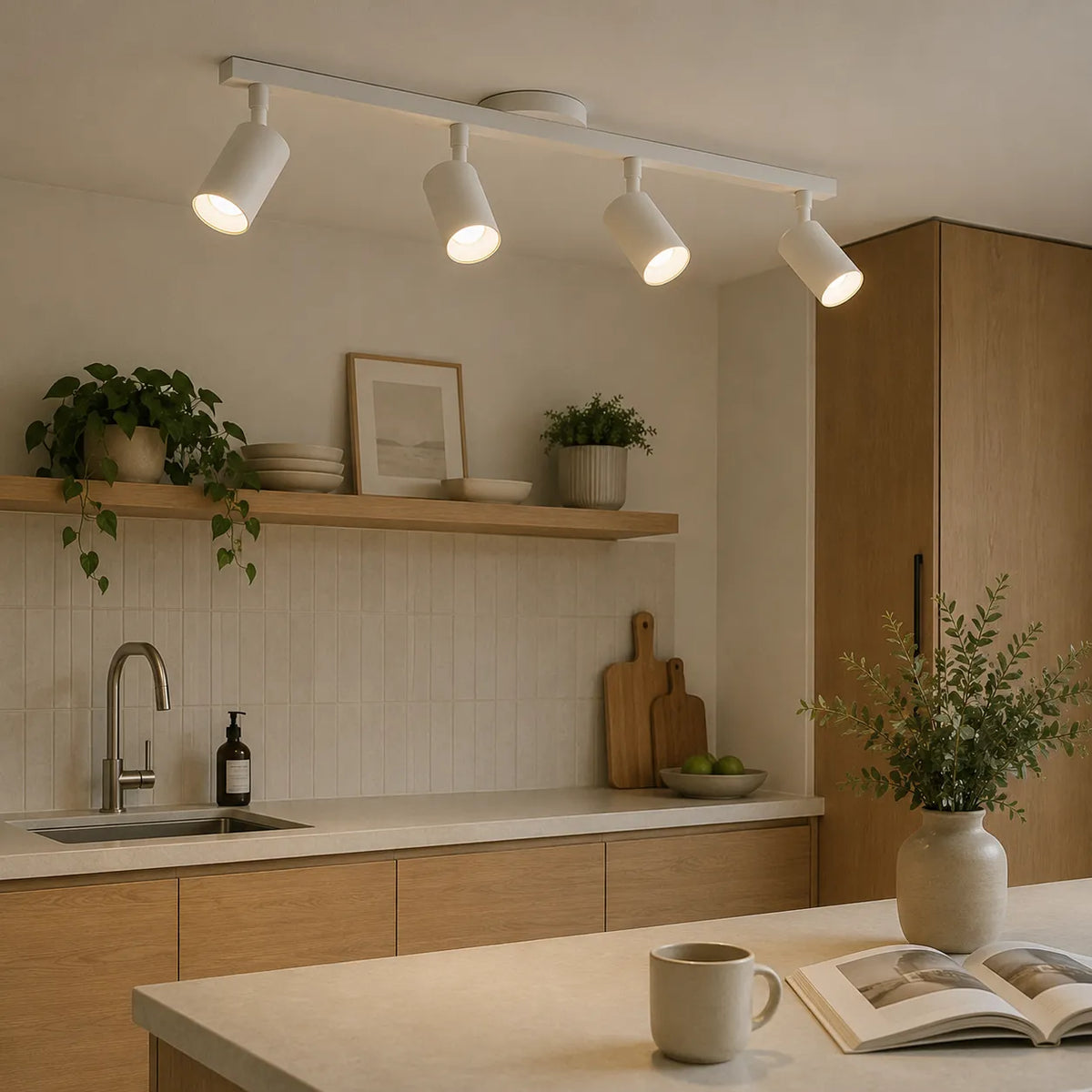 Jora Modern 4-Head Adjustable Spotlight Ceiling Light