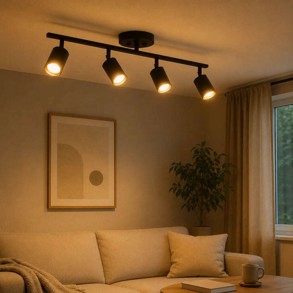 Jora Modern 4-Head Adjustable Spotlight Ceiling Light