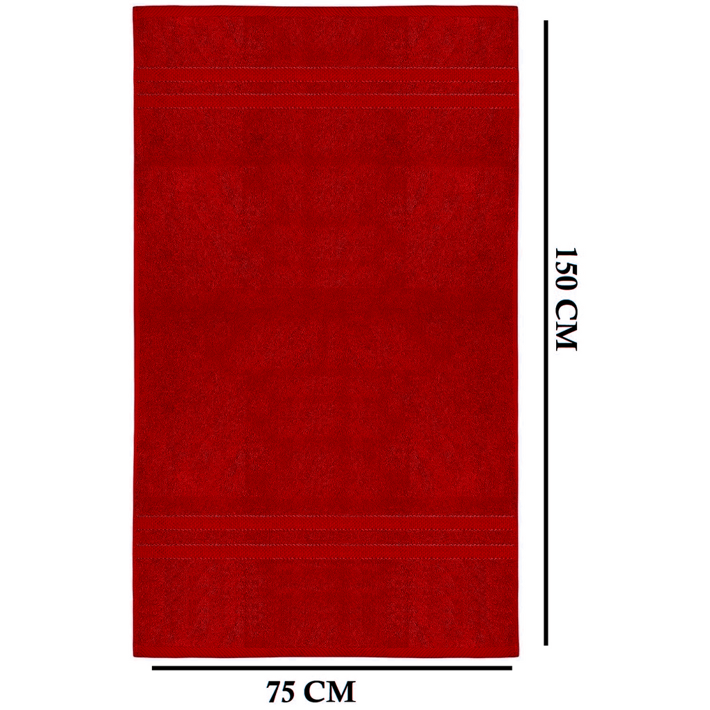 4-Piece Bath Towel Set with 100% Cotton Terry and Quick-Dry Absorbent Fabric - Image 2