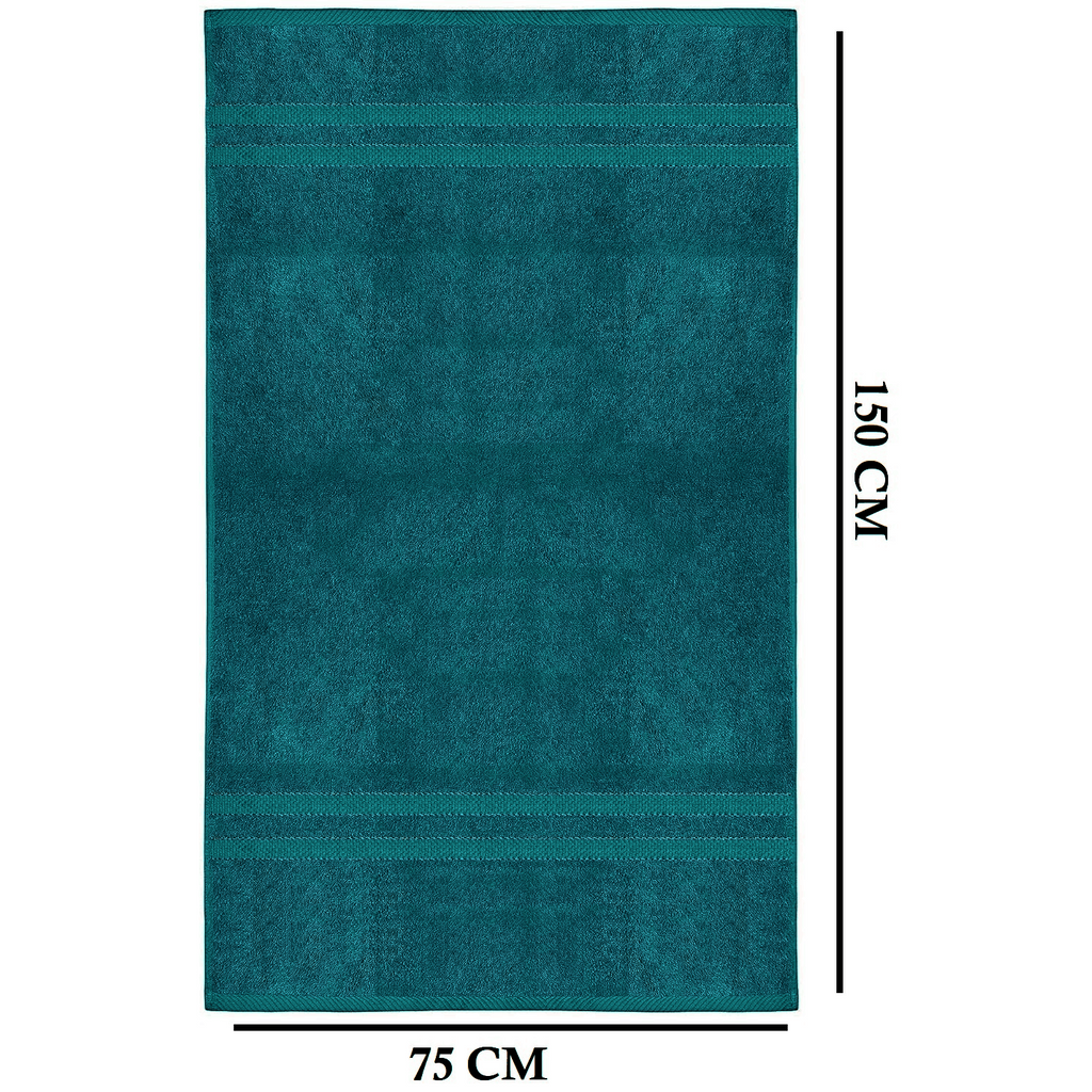 4-Piece Bath Towel Set with 100% Cotton Terry and Quick-Dry Absorbent Fabric - Image 20