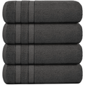 4-Piece Bath Towel Set with 100% Cotton Terry and Quick-Dry Absorbent Fabric - Image 37