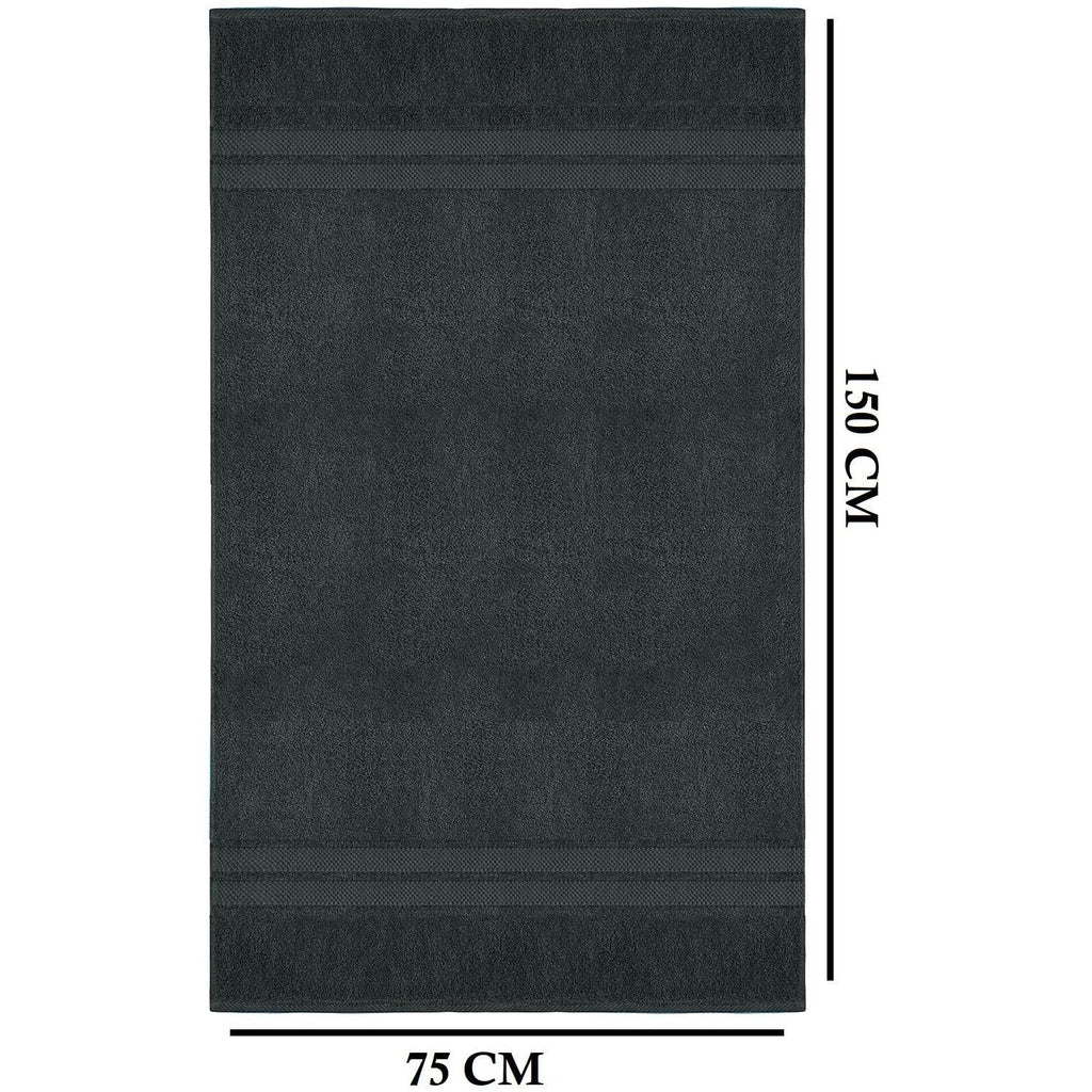 4-Piece Bath Towel Set with 100% Cotton Terry and Quick-Dry Absorbent Fabric - Image 38