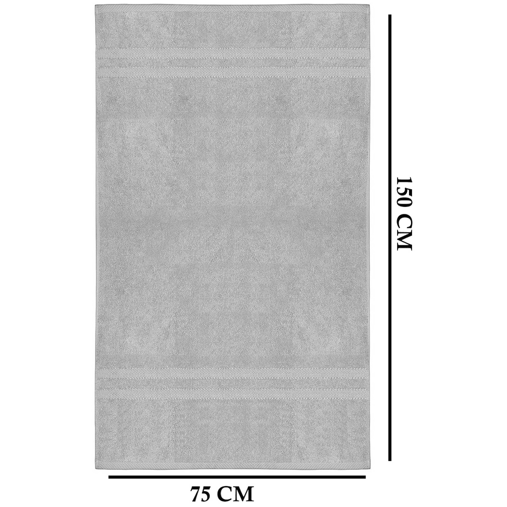 4-Piece Bath Towel Set with 100% Cotton Terry and Quick-Dry Absorbent Fabric - Image 5