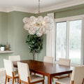 Eleni Modern Ribbed Glass Bubble Chandelier