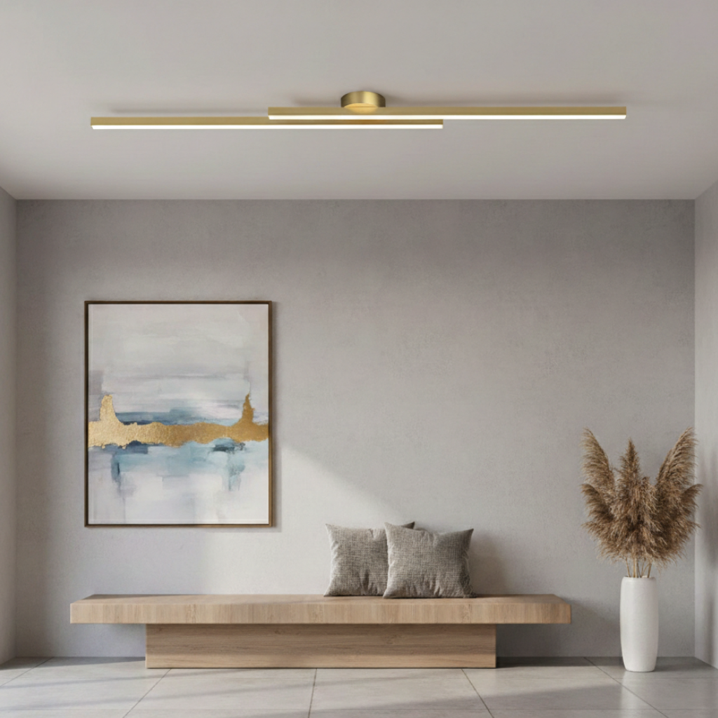Auri Minimalist Linear LED Ceiling Light