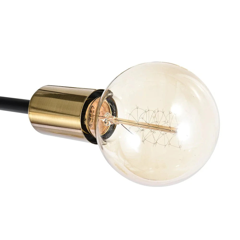 Briony Mid-Century 6-Light Sputnik Semi-Flush Ceiling Light