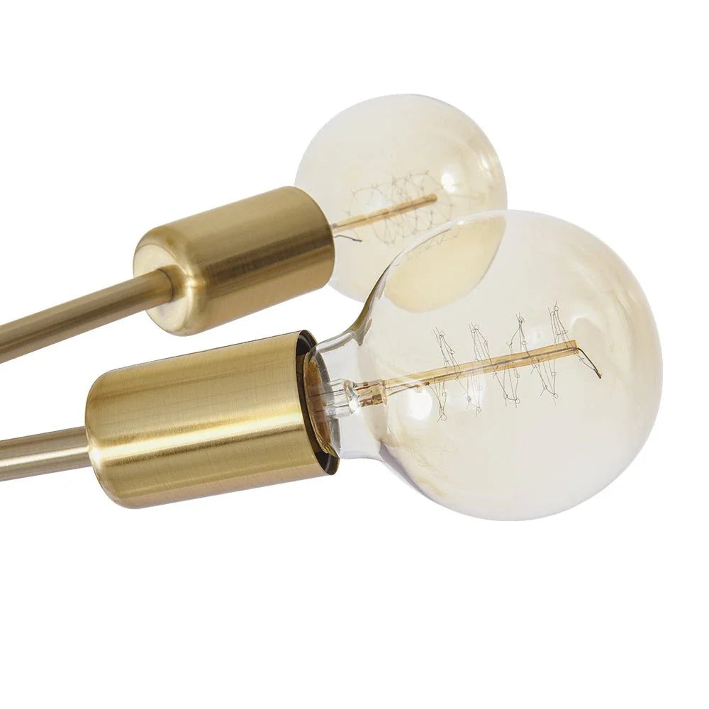 Briony Mid-Century 6-Light Sputnik Semi-Flush Ceiling Light
