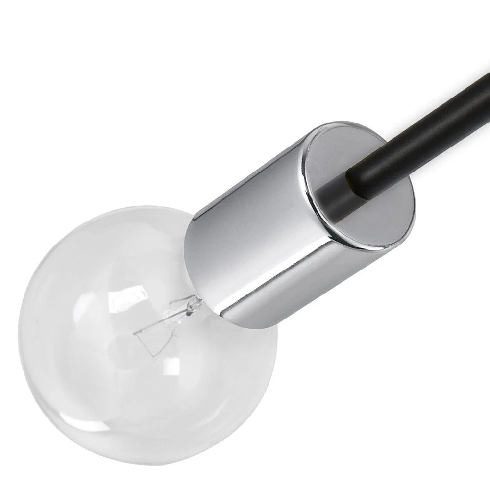 Briony Mid-Century 6-Light Sputnik Semi-Flush Ceiling Light