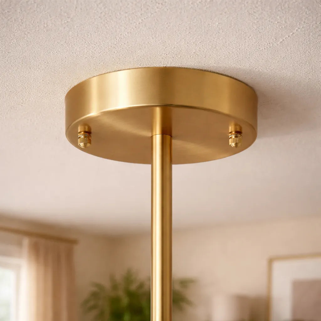 Elowyn Mid-Century 6-Light Sputnik Semi-Flush Ceiling Light