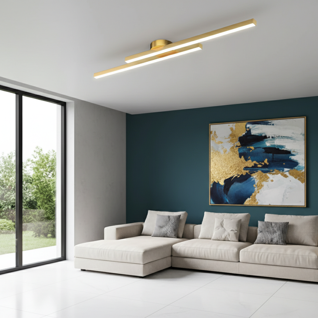 Auri Minimalist Linear LED Ceiling Light