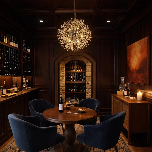 9-Light Crystal Sputnik Chandelier