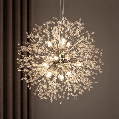 9-Light Crystal Sputnik Chandelier