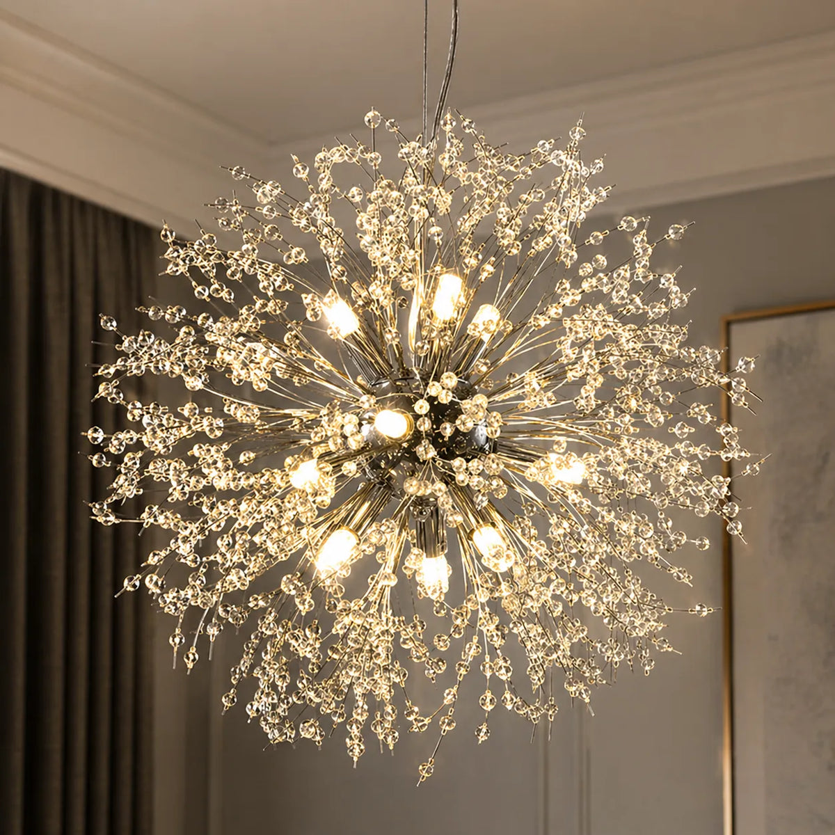 Gilda Modern 9-Light Crystal Sputnik Chandelier