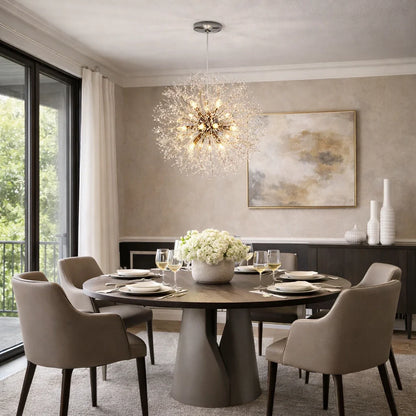 9-Light Crystal Sputnik Chandelier
