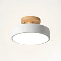 Acorn Scandinavian Wood & Metal LED Flush Mount Ceiling Light