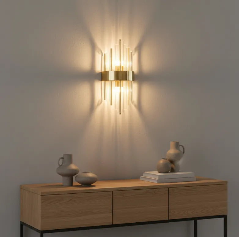 Adjustable Crystal LED Wall Sconce Light