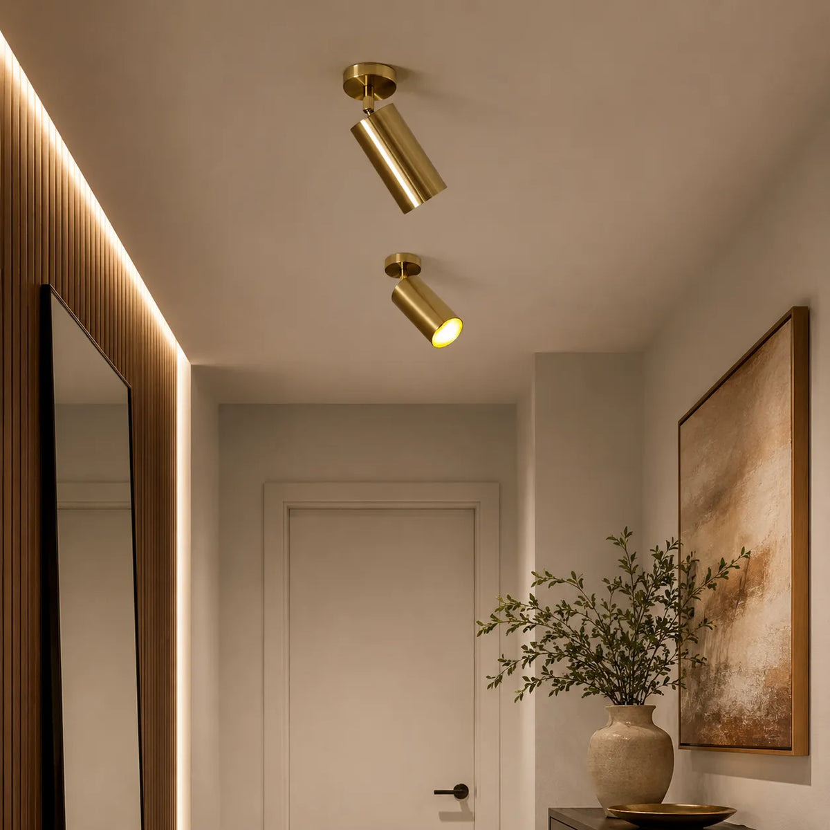 Zander Modern Adjustable GU10 Spotlight Wall Light