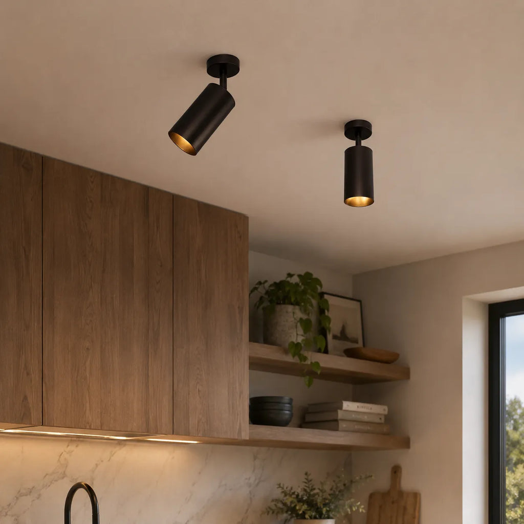 Zander Modern Adjustable GU10 Spotlight Wall Light