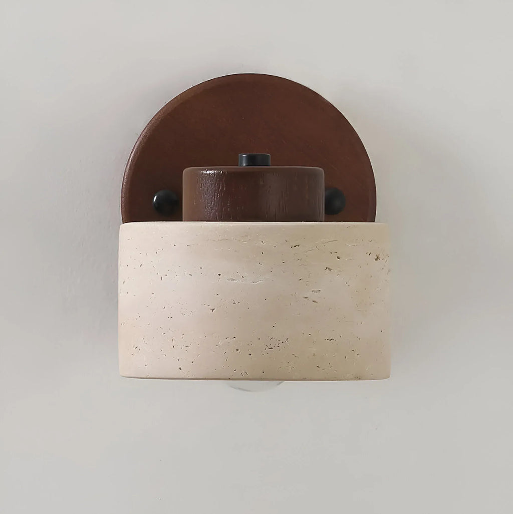 Matteo Minimalist Adjustable Travertine Reading Wall Light