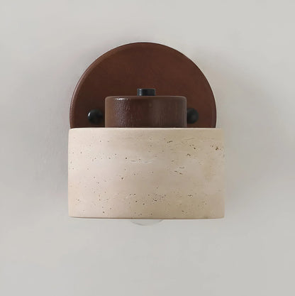Adjustable Travertine Reading Wall Sconce