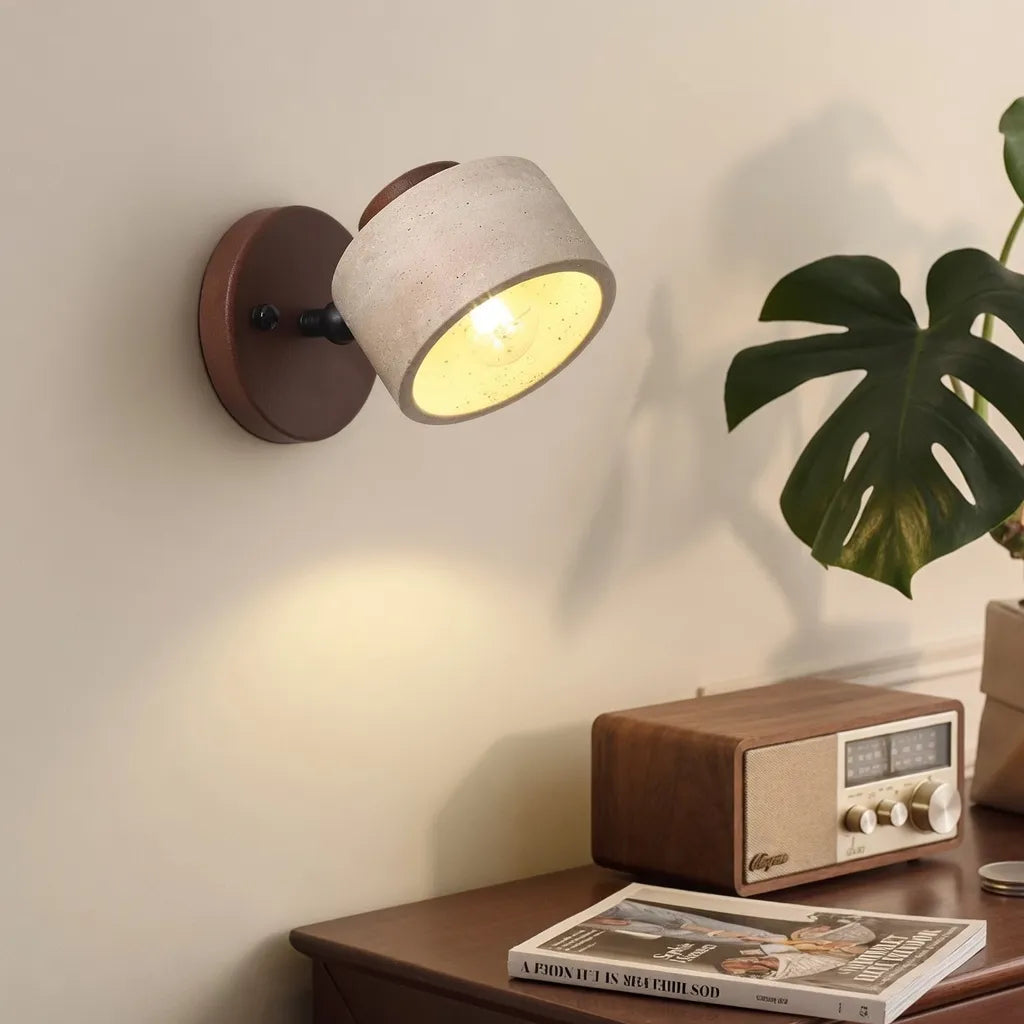 Matteo Minimalist Adjustable Travertine Reading Wall Light